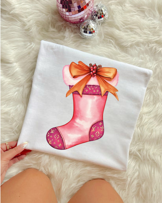 BOUGIE PINK STOCKING - DTF TRANSFER
