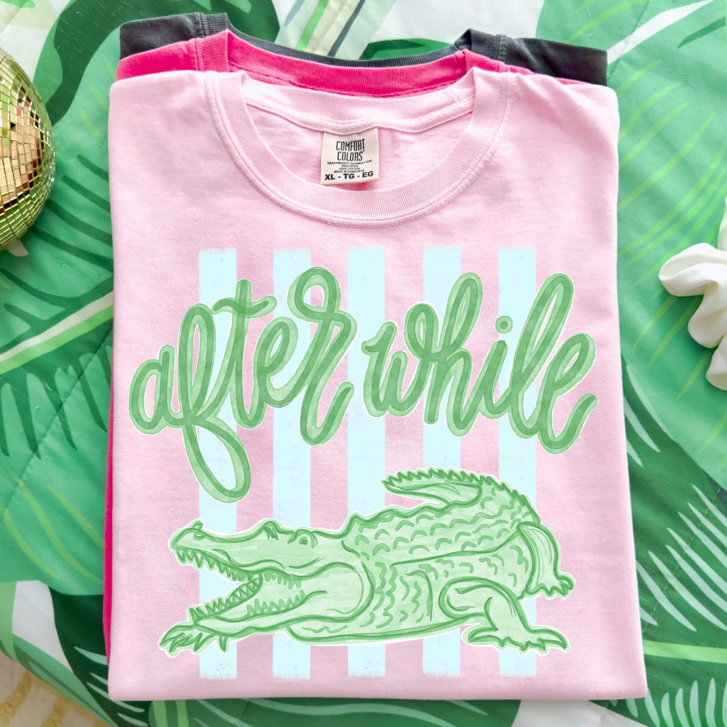 AFTER WHILE CROCODILE STRIPES  - DTF TRANSFER