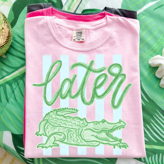 LATER ALLIGATOR STRIPES - DTF TRANSFER