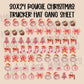 30x24 BOUGIE CHRISTMAS PRE-MADE TRUCKER HAT GANG SHEET