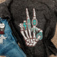 SKELETON PEACE SIGN - DTF TRANSFER