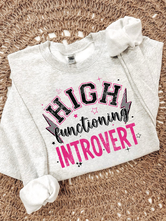 HIGH FUNCTIONING INTROVERT- DTF TRANSFER
