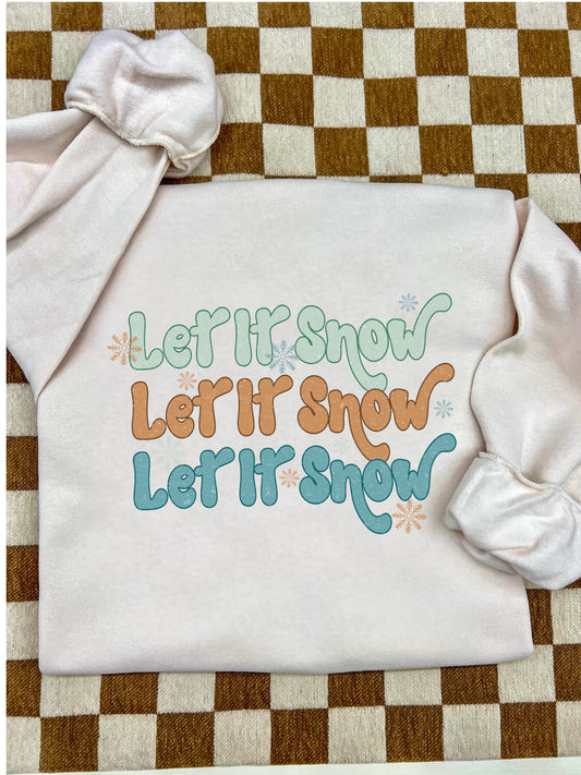 LET IT SNOW  - DTF TRANSFER