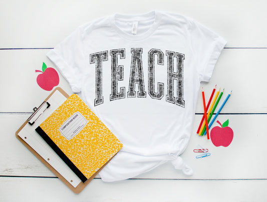 DISTRESSED TEACH - DTF TRANSFER