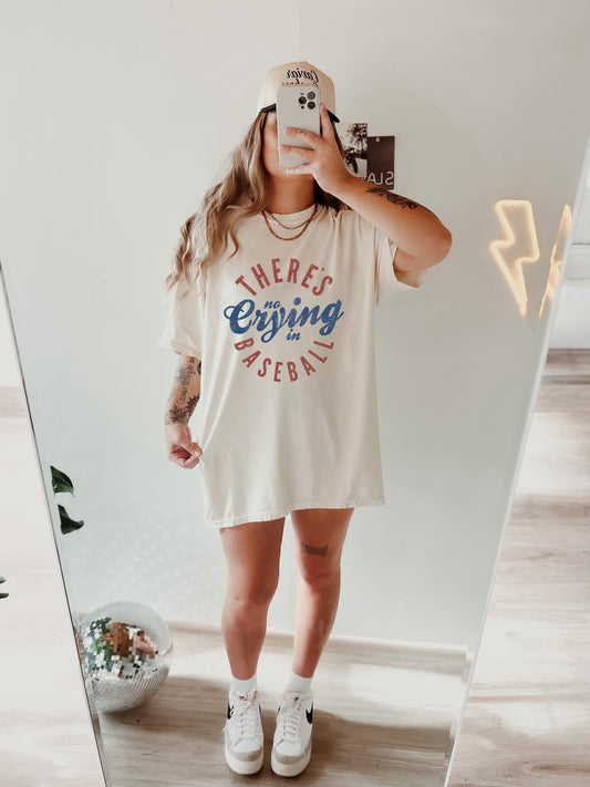 THERE’S NO CRYING IN BASEBALL- DTF TRANSFER
