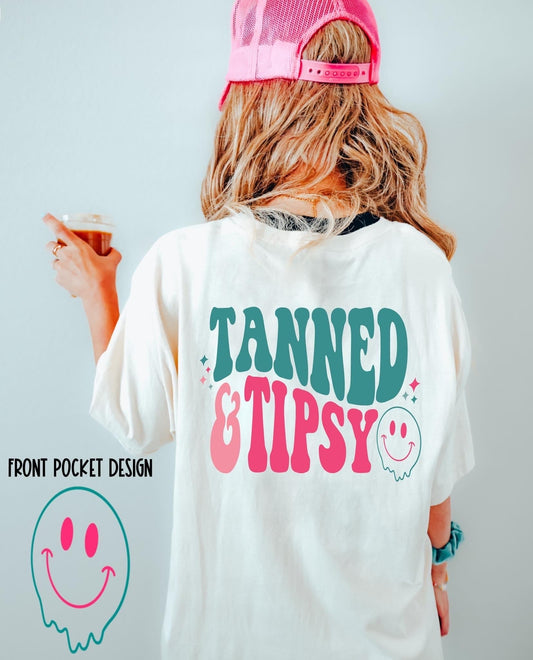 TANNED AND TIPSY- DTF TRANSFER