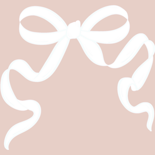 WHITE BOW - DTF TRANSFER