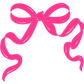 HOT PINK BOW - DTF TRANSFER