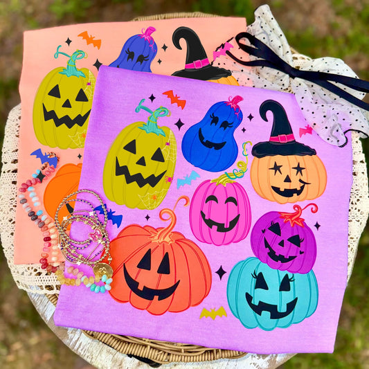 COLORFUL PUMPKINS - DTF TRANSFER