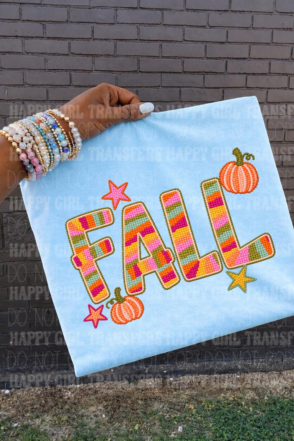 FAIX STITCH STRIPPED FALL - DTF TRANSFER