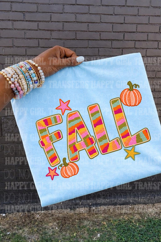 FAIX STITCH STRIPPED FALL - DTF TRANSFER