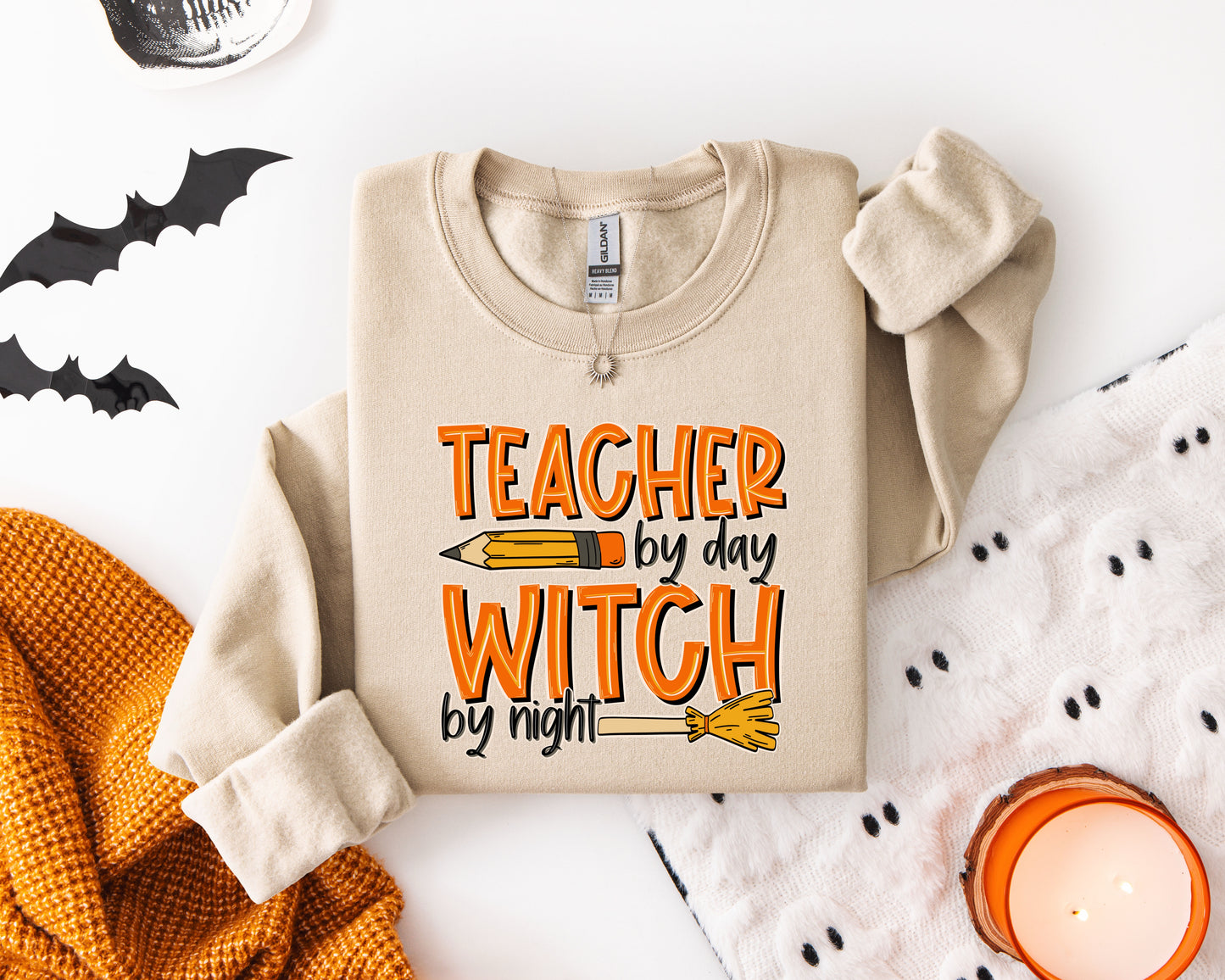 TEACHER BY DAY, WITCH BY NIGHT  - DTF TRANSFER