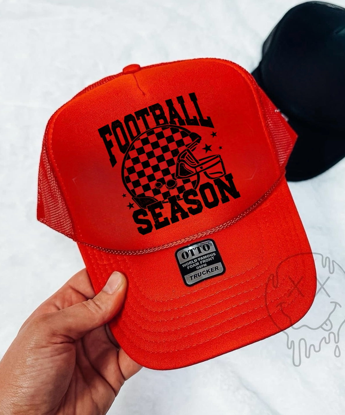 CHECKERED FOOTBALL SEASON - DTF TRANSFER