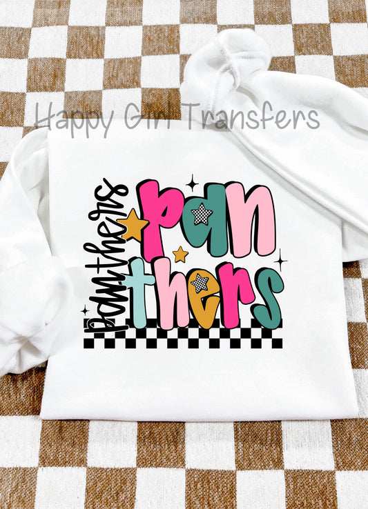COLORFUL PANTHERS - DTF TRANSFER