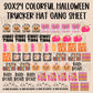 30x24 COLORFUL HALLOWEEN PRE-MADE TRUCKER HAT GANG SHEET