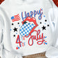 HAPPY 4TH OF JULY - DTF TRANSFER