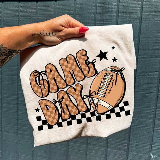 CHECKERED NEUTRAL GAME DAY  - DTF TRANSFER