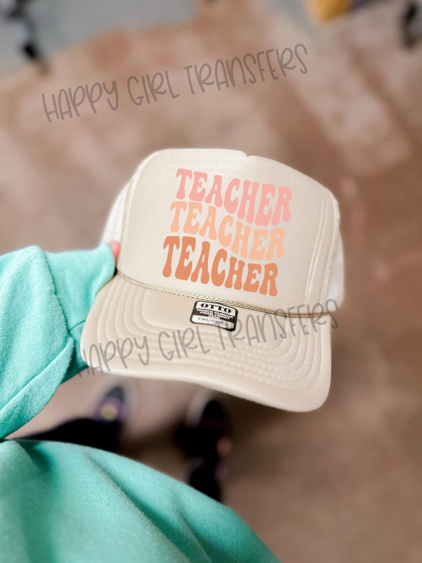 NEUTRAL REPEATED TEACHER - DTF TRANSFER