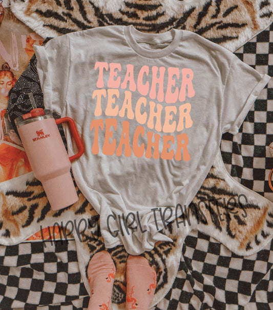 NEUTRAL REPEATED TEACHER - DTF TRANSFER