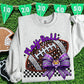 FAUX SPARKLES LSU TIGERS - DTF TRANSFER