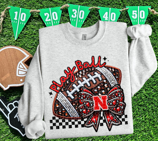 FAUX SPARKLES NEBRASKA - DTF TRANSFER